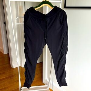 Athleta Black Sweatpants with Elastic Cuffs and Waistband